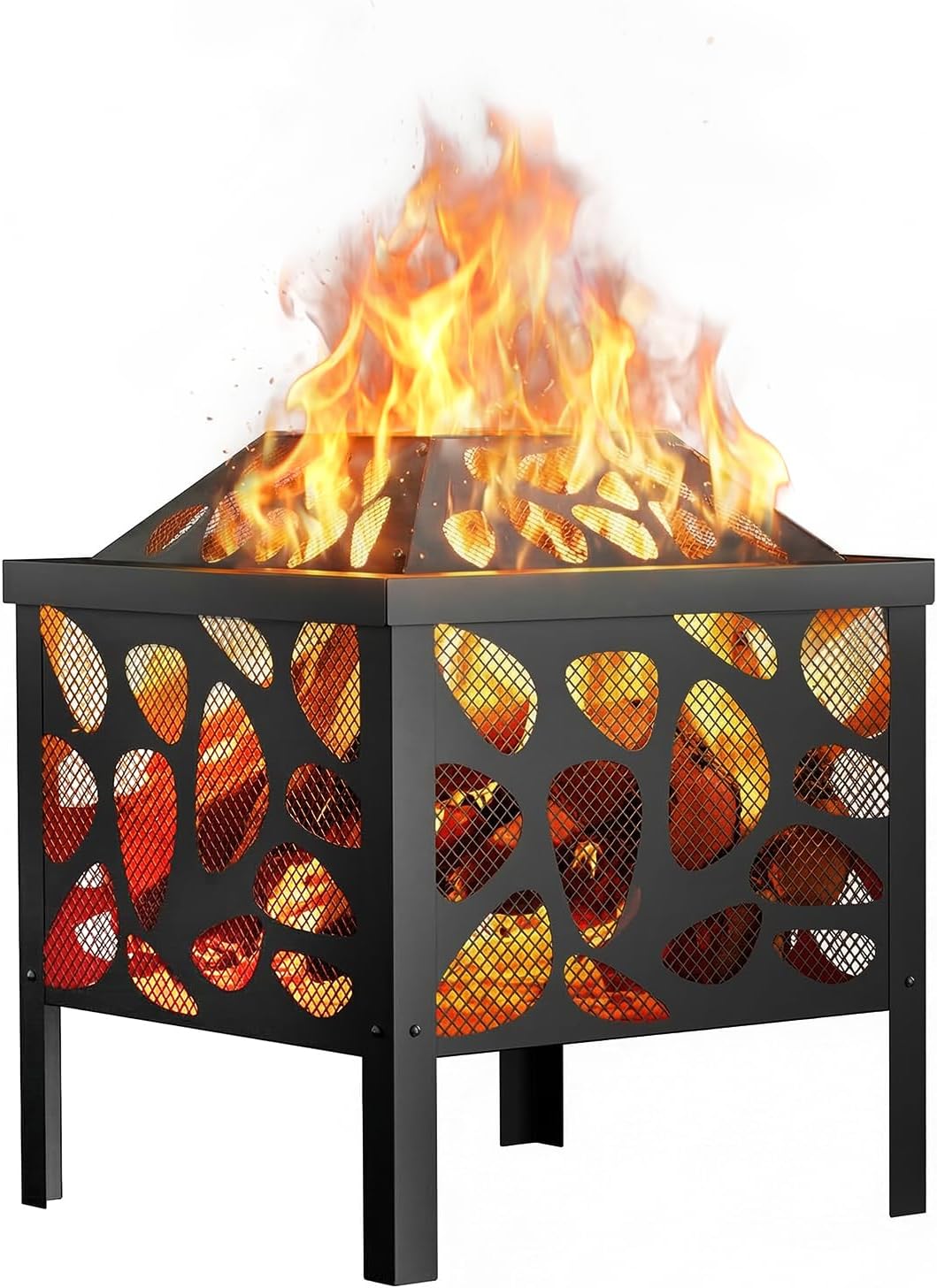Fire Pit Bowl - Fogueira pequena de 15,7 polegadas para