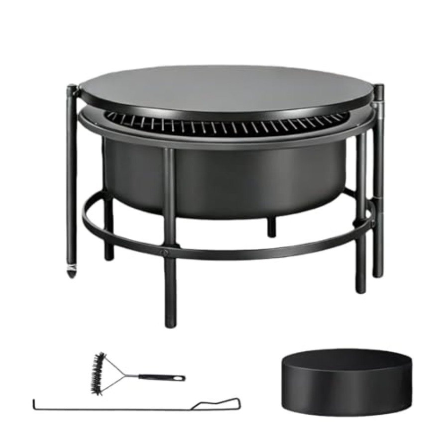 Fire Pit Bowl - Lareira externa para uso no quintal,