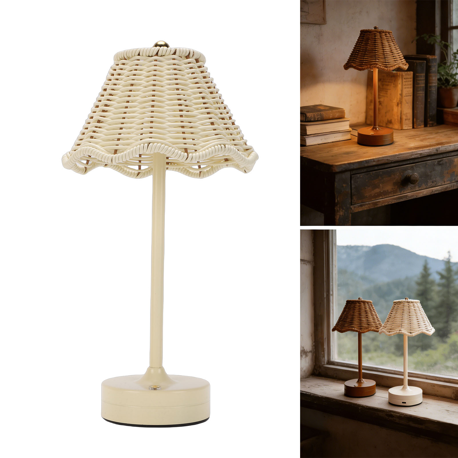 Outdoor Furniture Rh - Luminária de Mesa Vintage LED de
