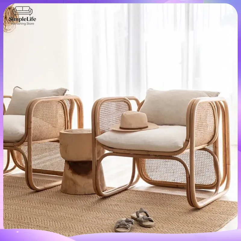 Conjunto de Sofá de Rattan Est - Outdoor Furniture Japanese Style avaliação e preço