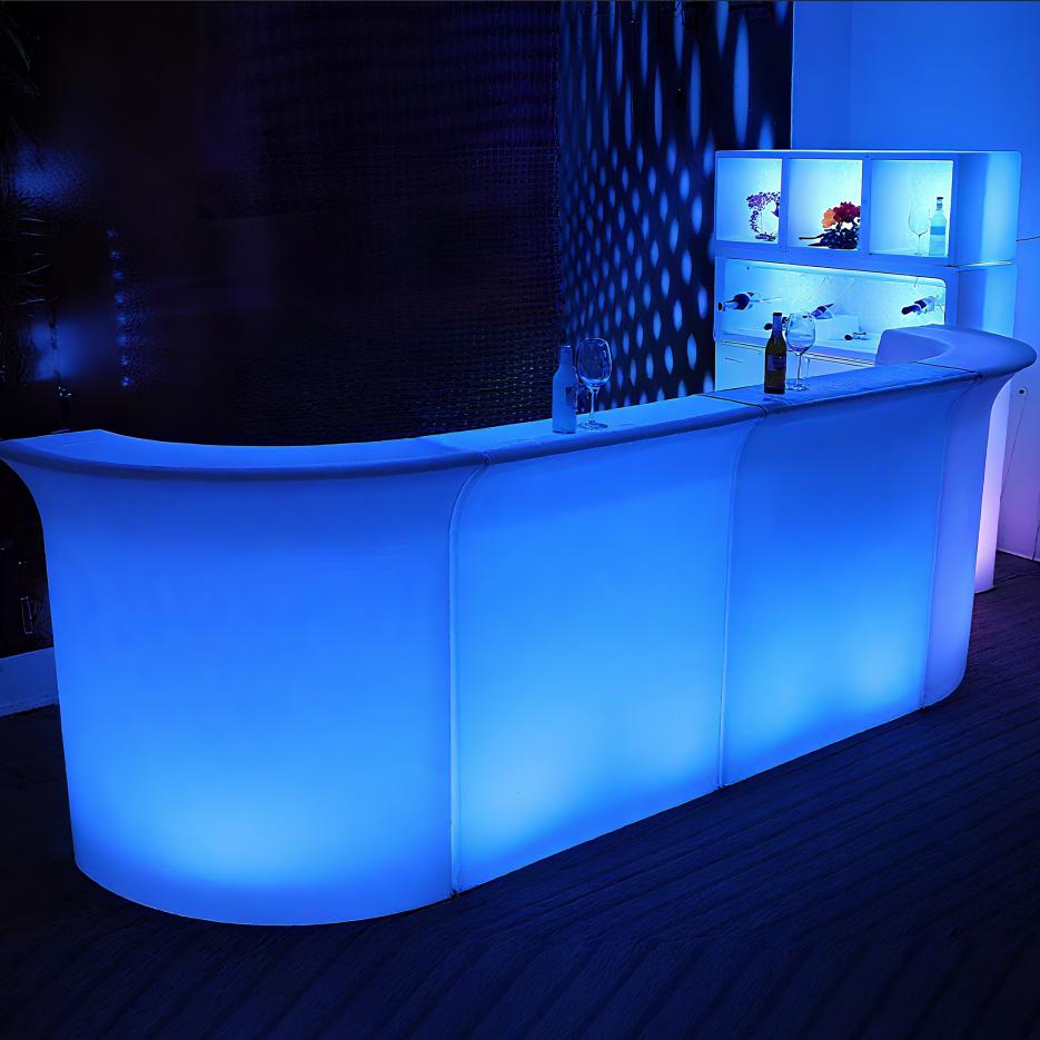Balcão de bar com diodo emisso - Outdoor Furniture Rental For Party avaliação e preço