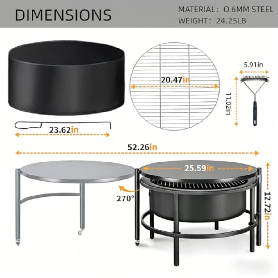 Fogueira externa para uso no q - Fire Pit Bowl avaliação e preço