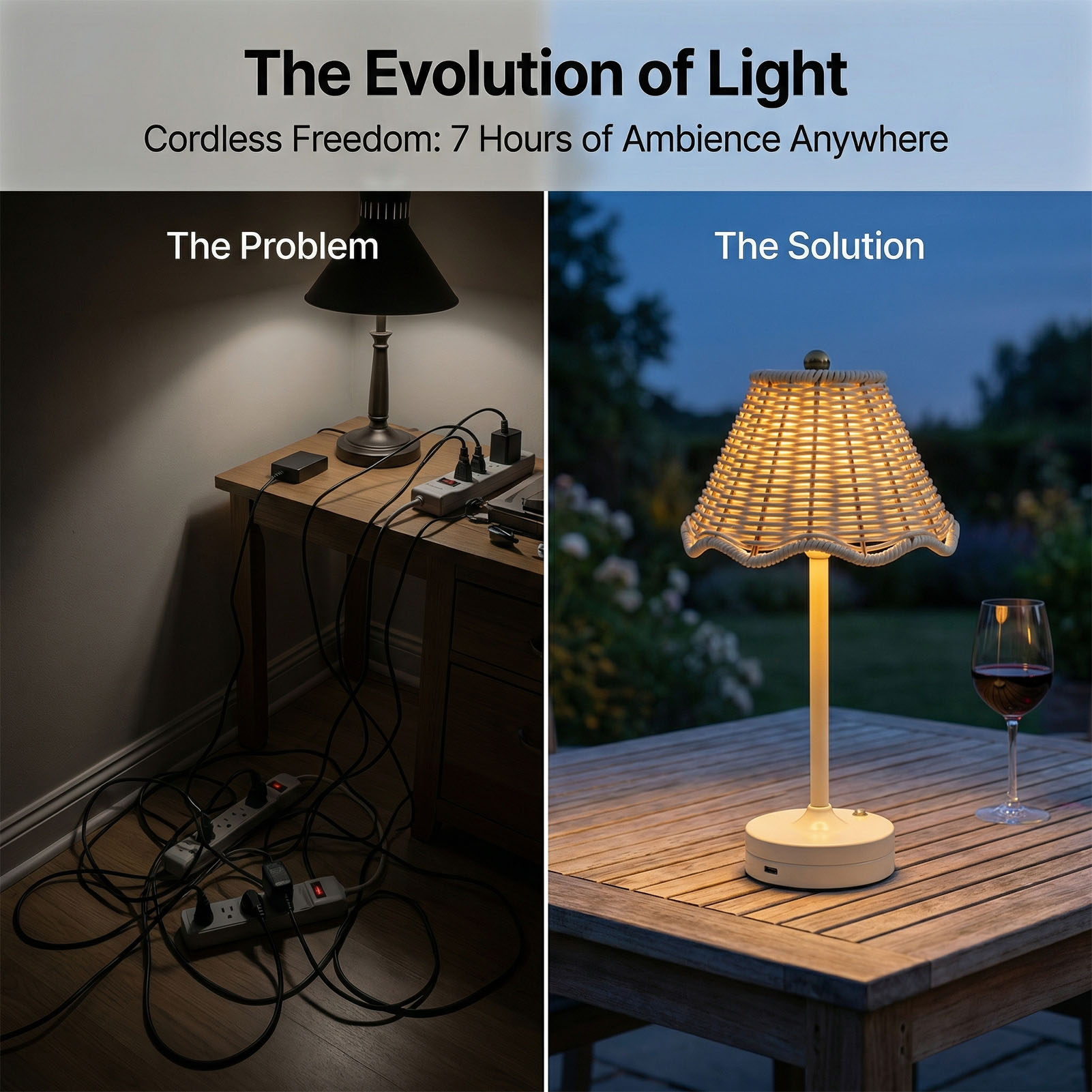 Luminária de Mesa Vintage LED  - Outdoor Furniture Rh avaliação e preço