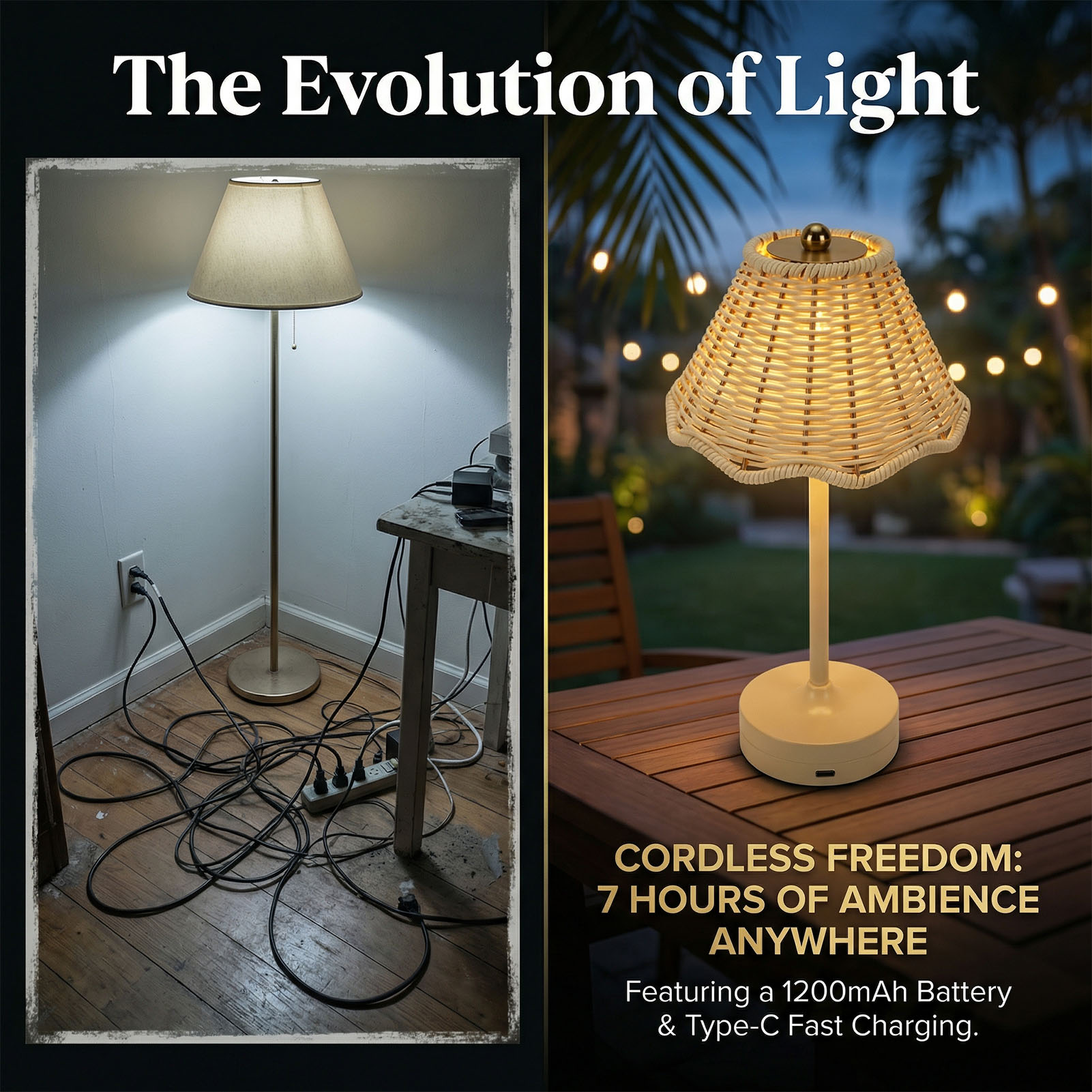 Luminária de Mesa Vintage LED  - Outdoor Furniture Rh avaliação e preço