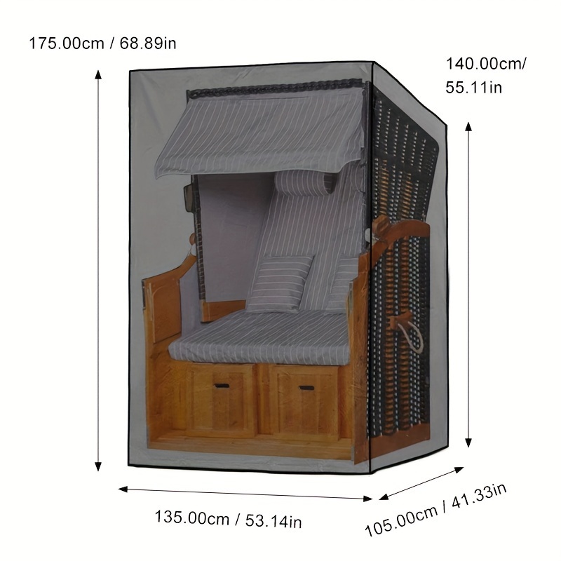 Capa preta para móveis de exte - Outdoor Furniture Cover avaliação e preço