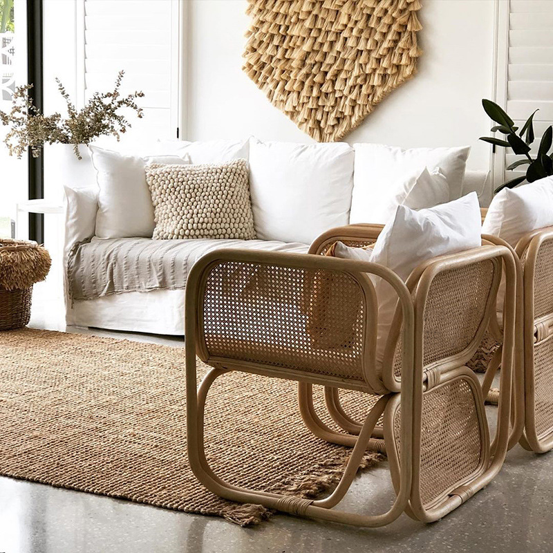 Conjunto de Sofá de Rattan Jap - Outdoor Furniture Japanese Style avaliação e preço