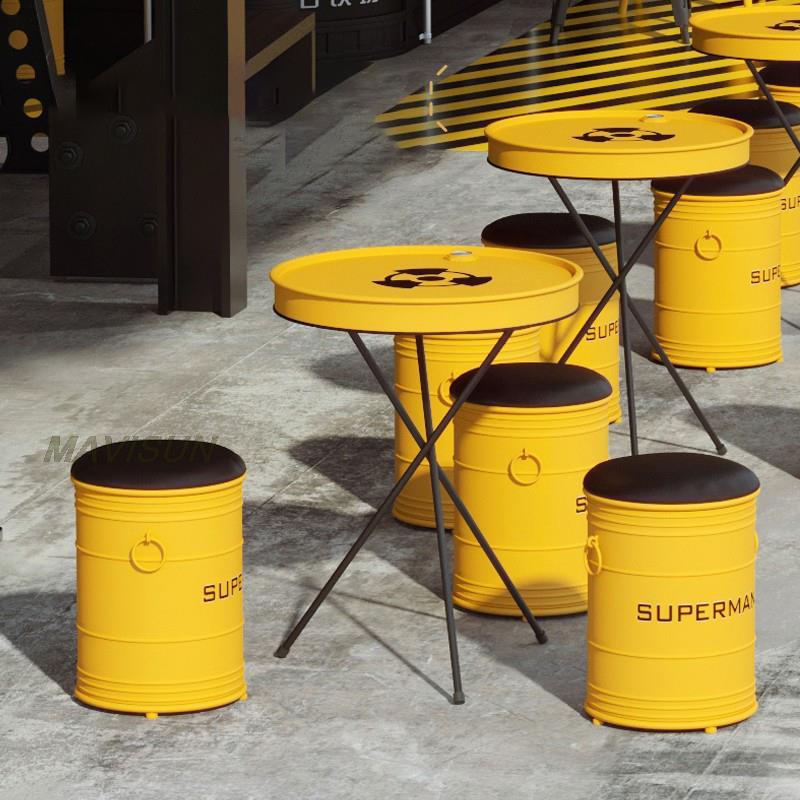 Creative Wrought Iron Oil Drum - Outdoor Furniture Oil avaliação e preço